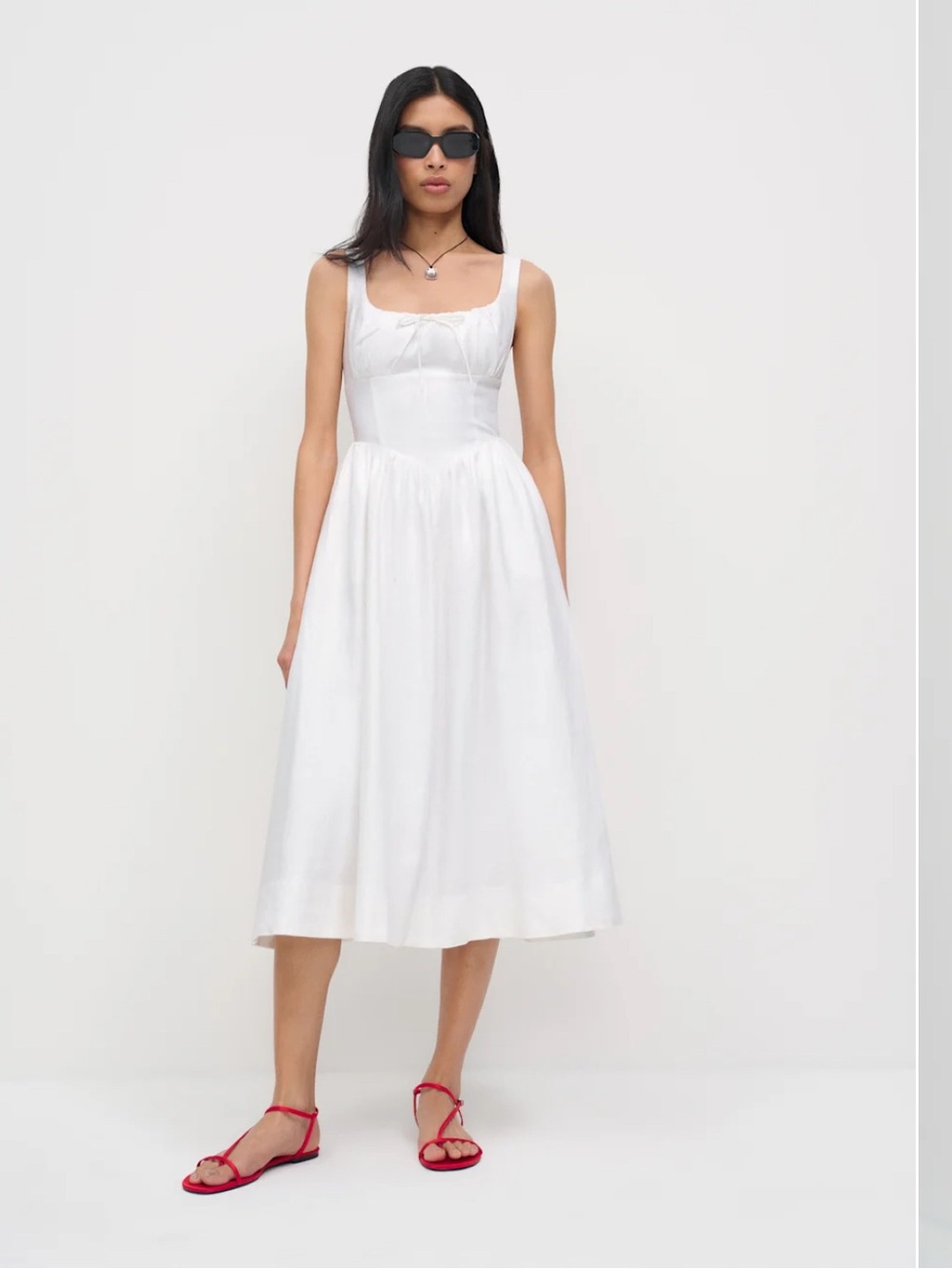 Reformation Balia Linen Dress